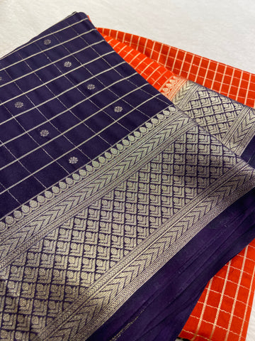 Pure Mix Crepe Mysore Silke Saree ✨