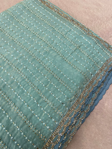 Premium Crush Organza Saree
