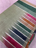 Linen Cotton Saree (Dark💚)