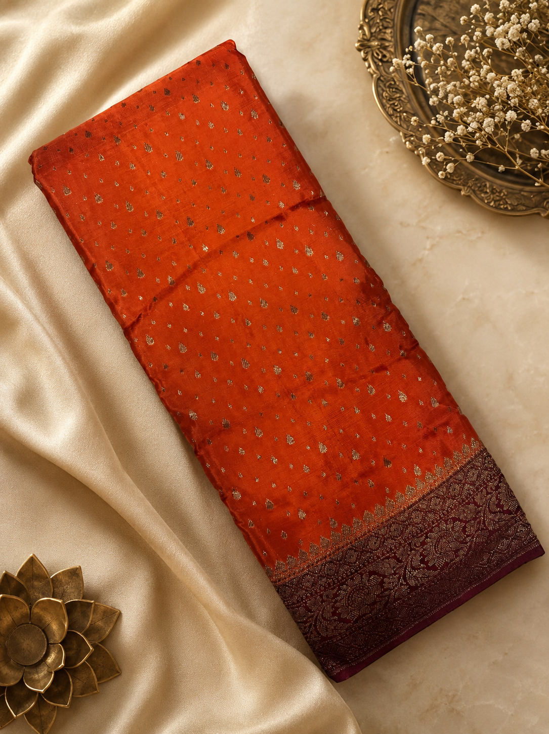 Pure mix crepe silk saree