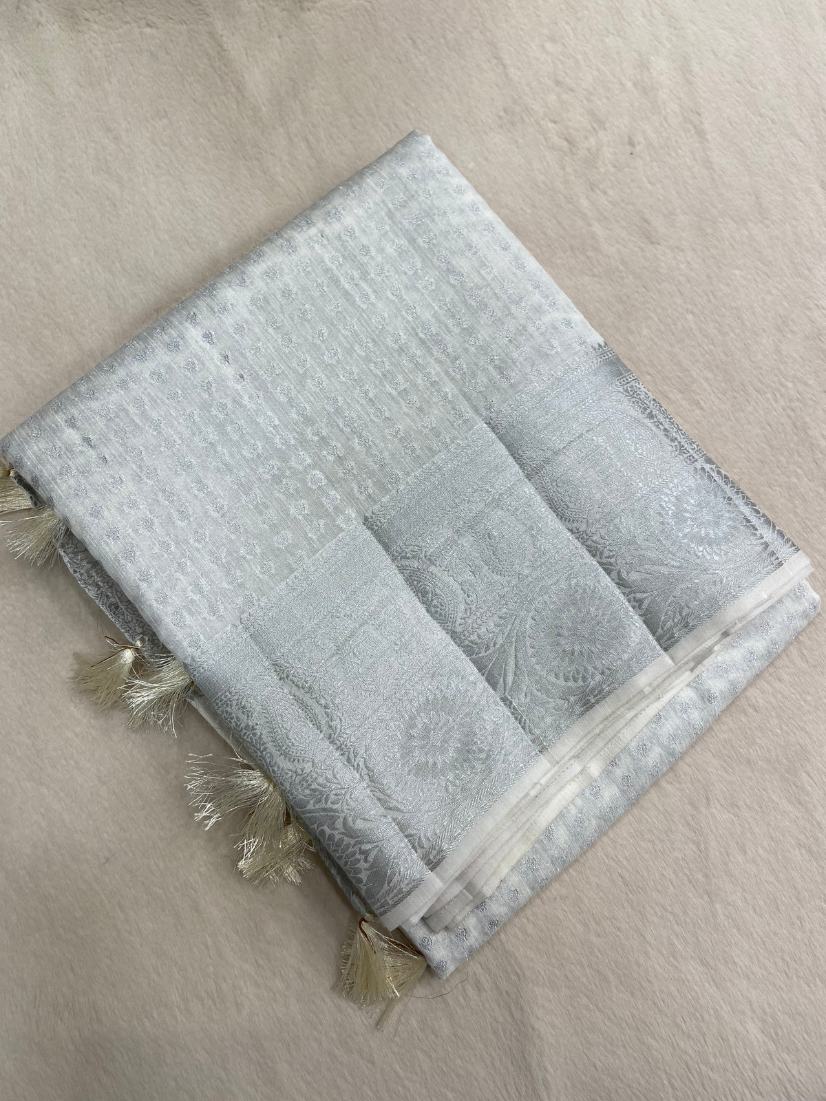 Butter crepe silk saree