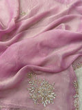Premium Fendicrush Saree (lavender)