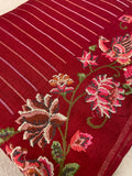 Pure Tassar Saree With Embroidery - 901985