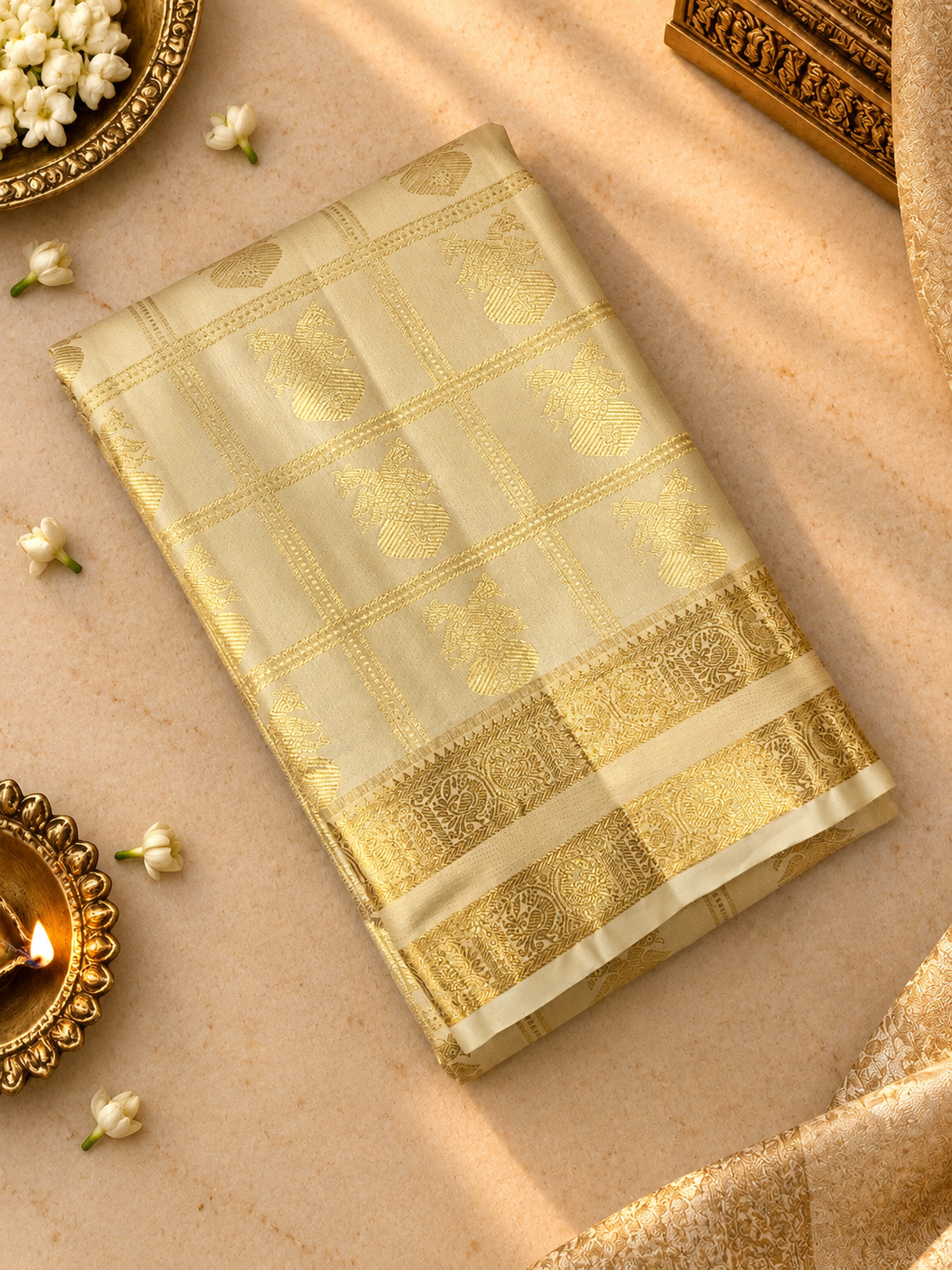 Premium Semi Kanchipuram Silk Saree - RF1111