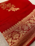 Premium Crepe Georgette Saree ❤️