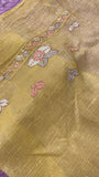 Premium Crush Organza Saree 💜- 902344