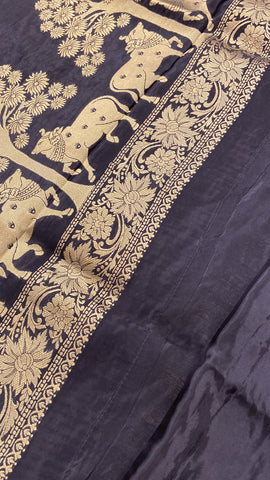 Pure Chinnon Saree✨