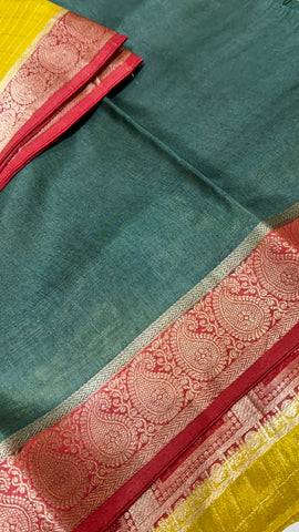 Premium viscose 3d design crepe silk saree