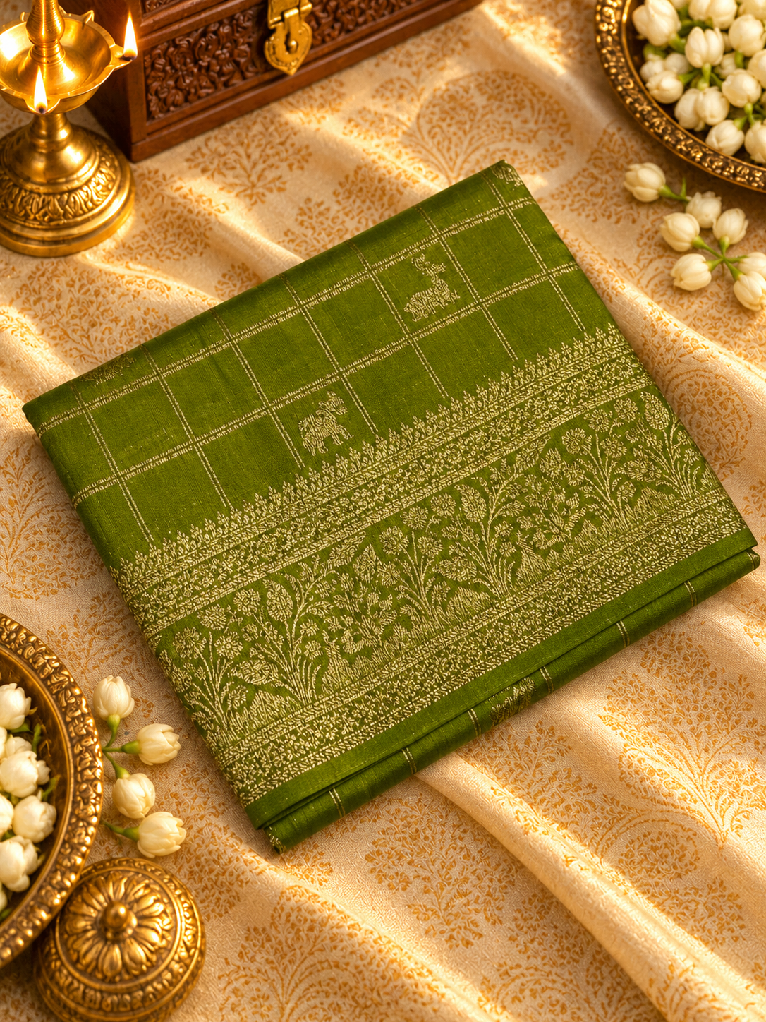 Premium Tassar Silk Saree - 902907