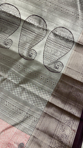 Bridal tissue semi silk saree