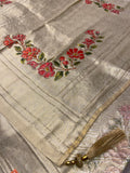 Tissue Bridal Semi Silk With Swarovski Work
