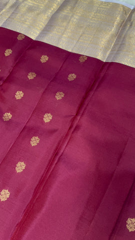 Half mix Kanjeevaram silk saree