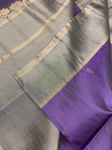 Half Mix Kanjeevaram Soft Silk Saree