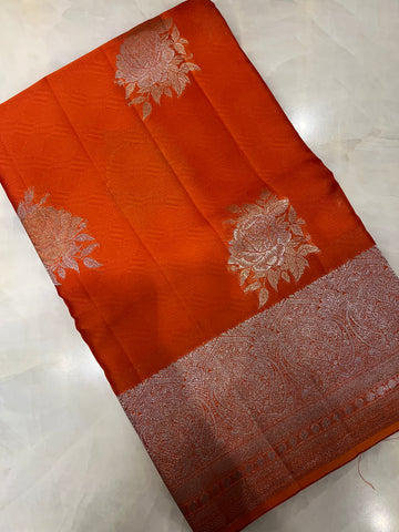 Pure Organza by Mashru silk saree