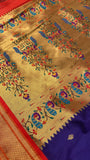 Premium Quality Semi Paithani Silk Saree - 902474