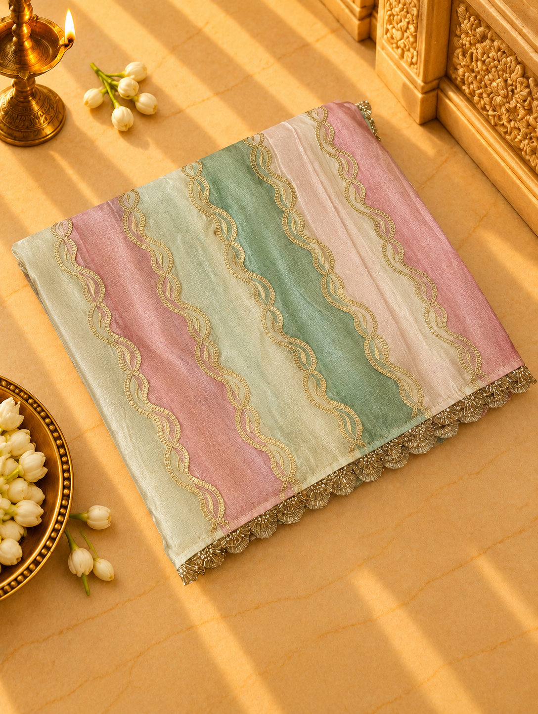 Premium Chinnon Rangkat Saree - 902216