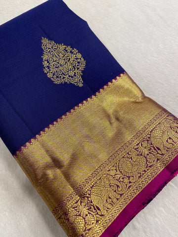 Pure zari handloom Kanjeevaram silk mark certified saree