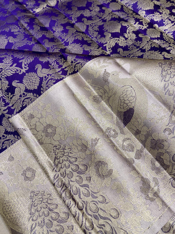 Pure Zari Handloom Kanjeevaram Silk Mark Certified Saree