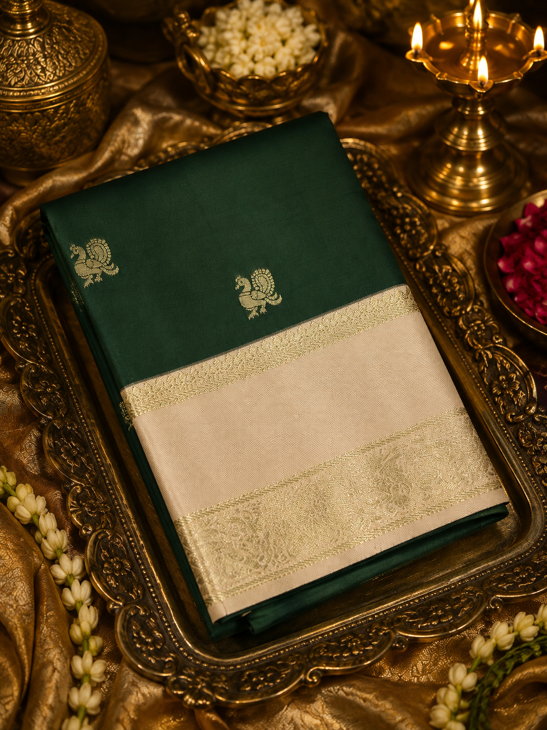 Premium Semi Kanjeevarams Silk Saree