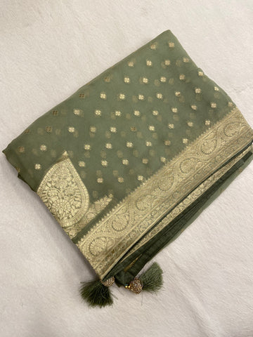 Pure Chiffon Saree✨