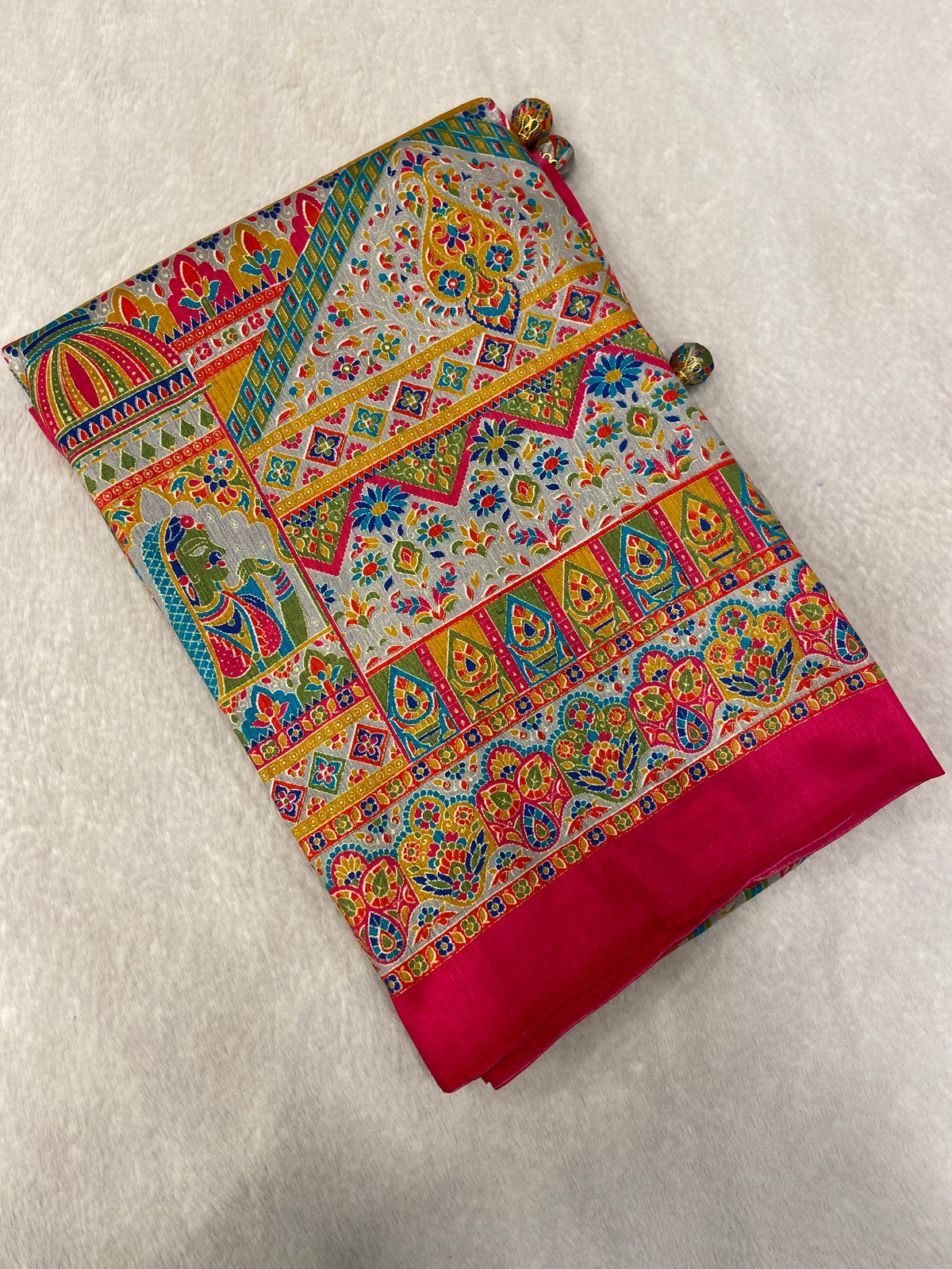 Premium Pashmina Silk Saree🩶