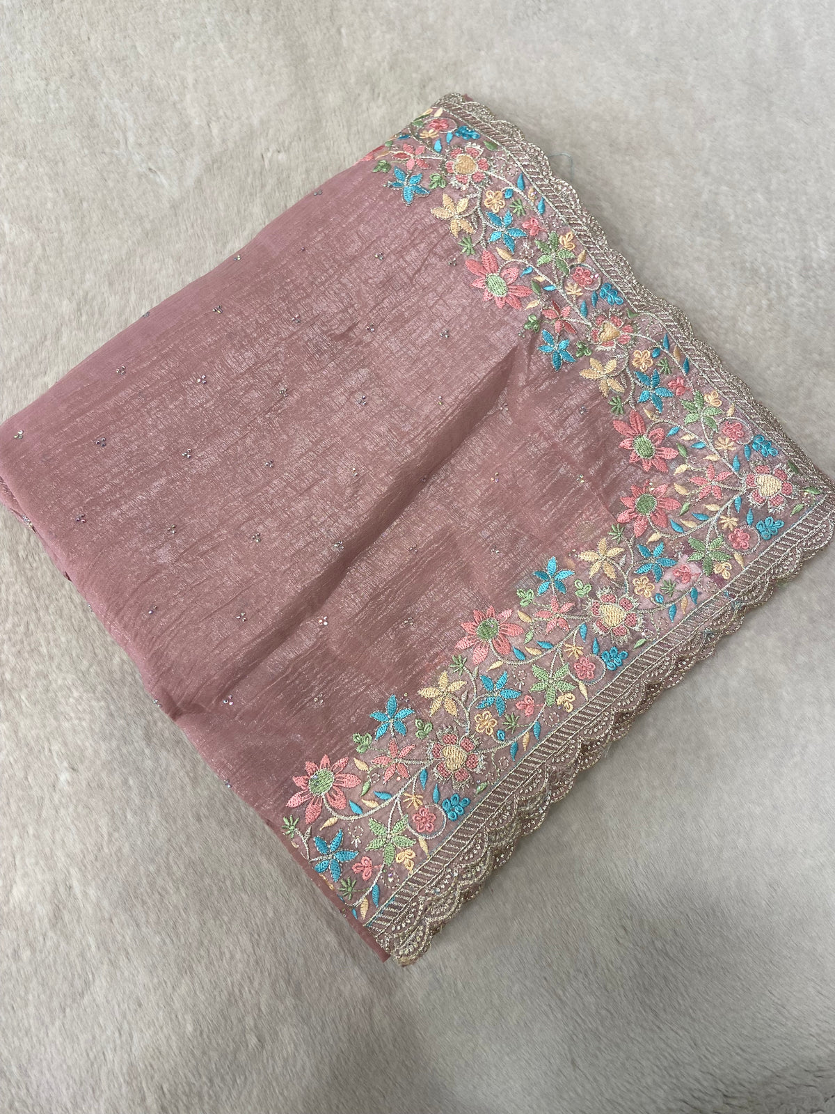 Premium Crush Organza Saree