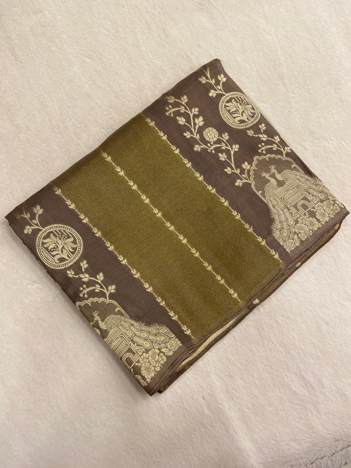 Pure Chinnon Saree