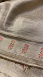Tissue Bridal Semi Silk With Swarovski Work