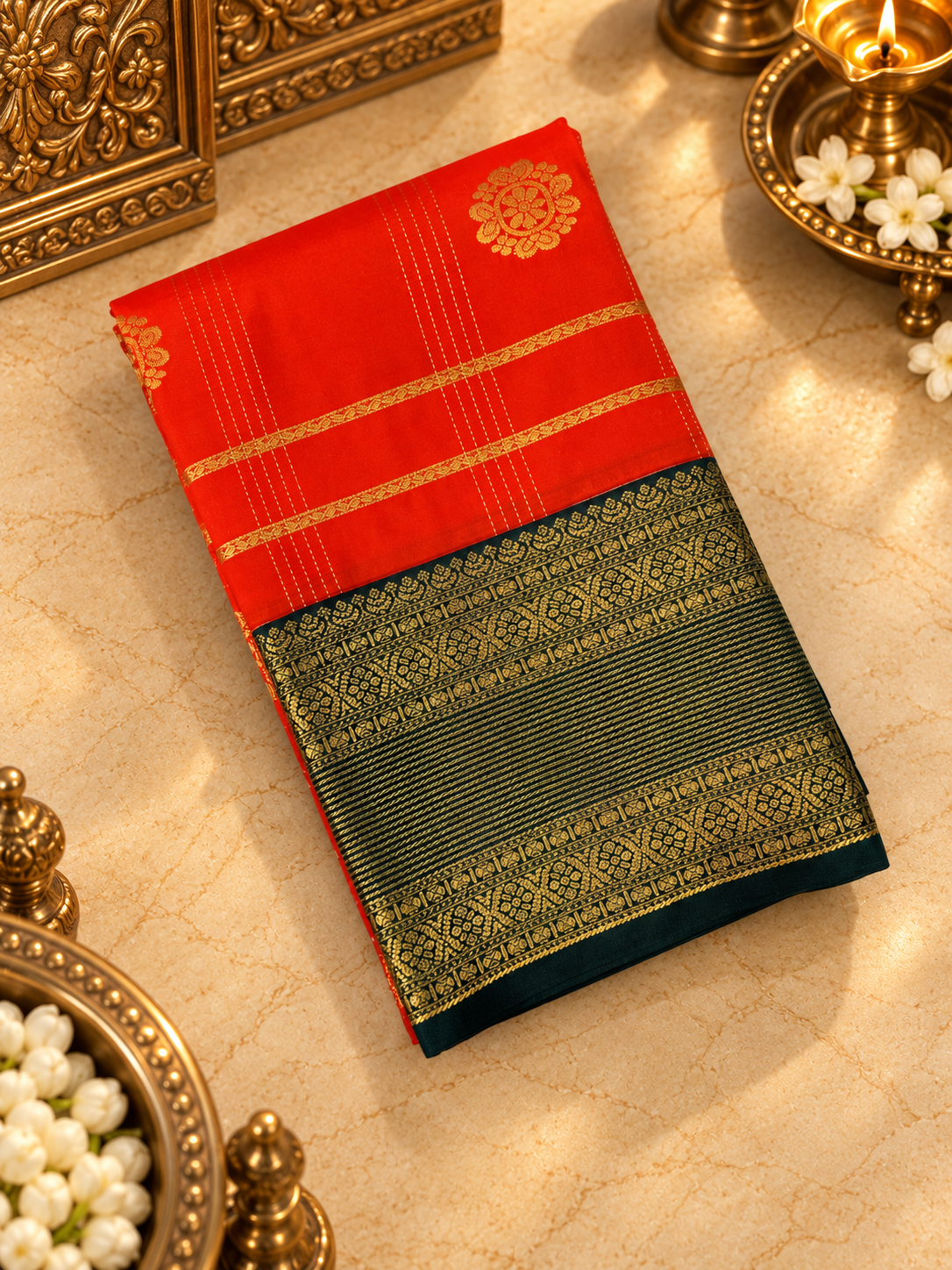 Premium Mini Kanchi Silk Saree- RF1359