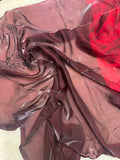 Premium Fendicrush organza saree- 902585 Red