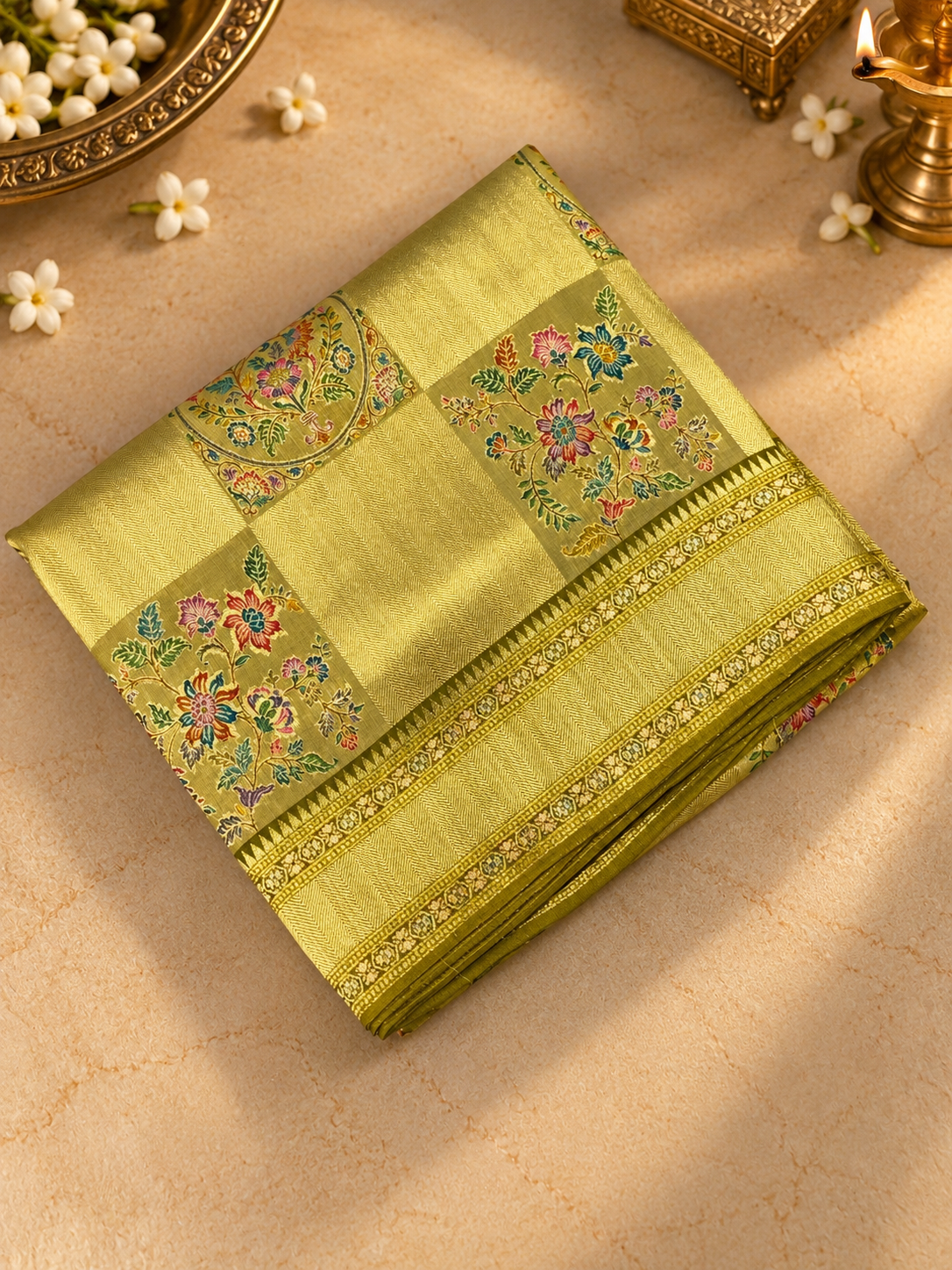 Premium Pashmina Silk Saree - 902053