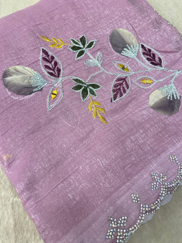 Premium Crush Organza Saree🩷