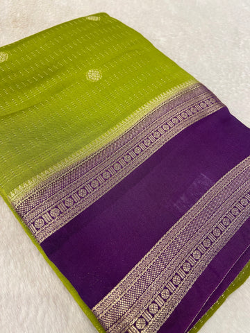 Premium Semi Chanderi Saree💚