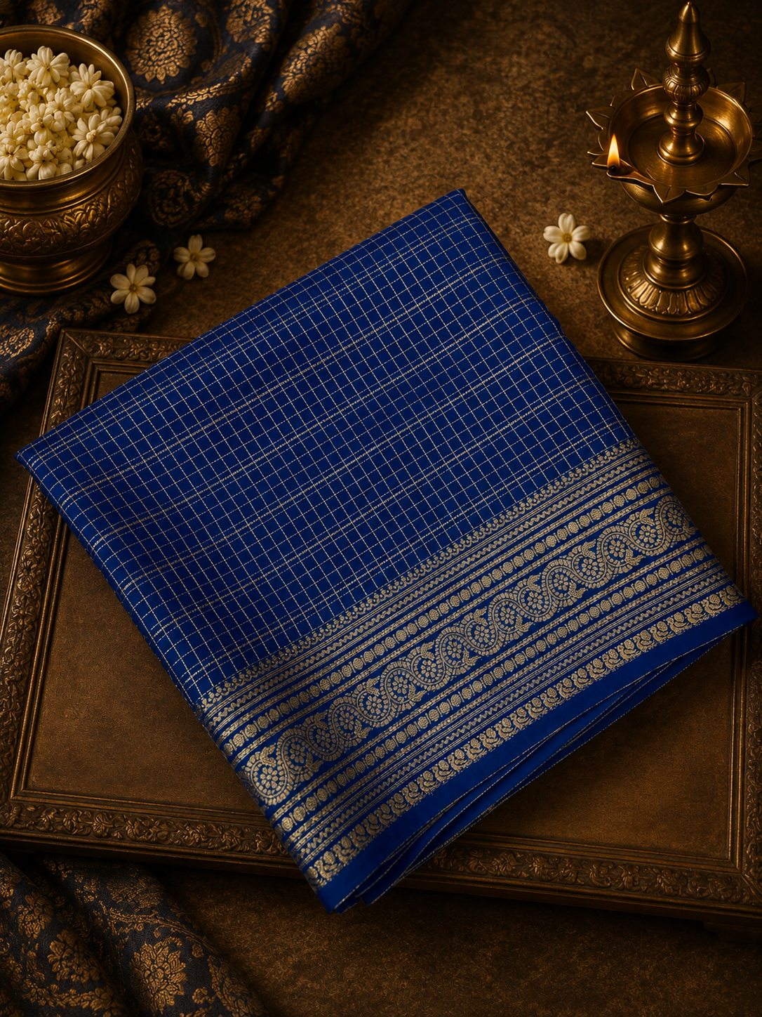 Pure Mix Mysore Crepe Silk Saree