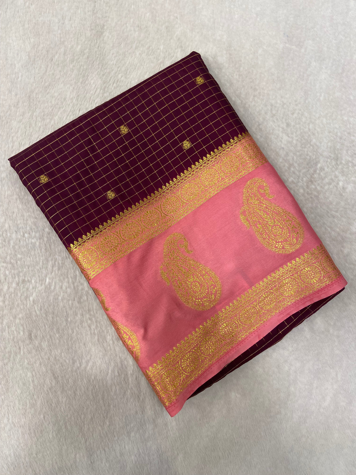 Premium Semi Mysore Crepe Silk Saree