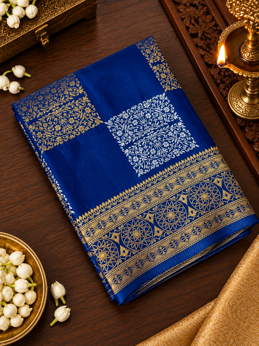 Pure Chinnon Silk Saree