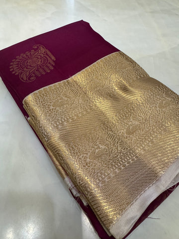 Half mix Kanjeevaram silk saree