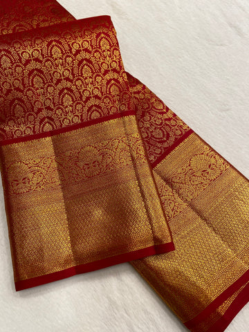 Pure Zari Handloom Kanjeevaram Silk Mark Certified Saree