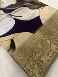 Premium Crepe designer Banarasi Silk Saree
