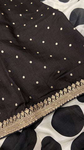 Premium Russian Silk Saree With Work
