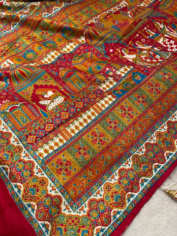 Premium Pashmina Silk Saree 💗
