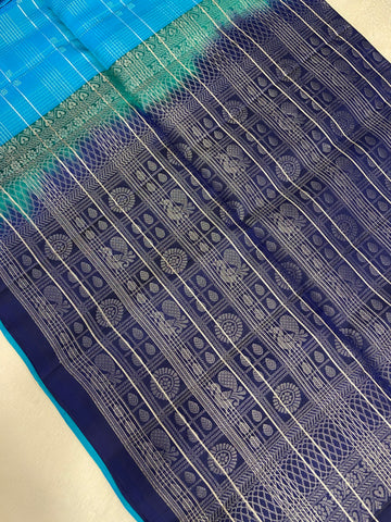 Pure Handloom Kanjeevaram Soft Silk Mark Certified Saree