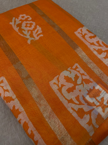 Linen Cotton Saree