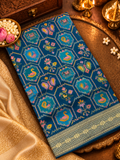 Premium Banarasi Crepe silk Saree With Appliqué Work - 902645