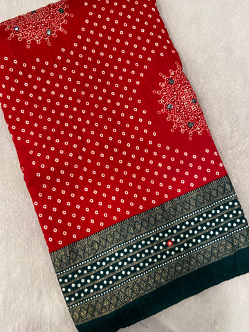 Premium Semi Gajji Modal Silk Saree ❤️
