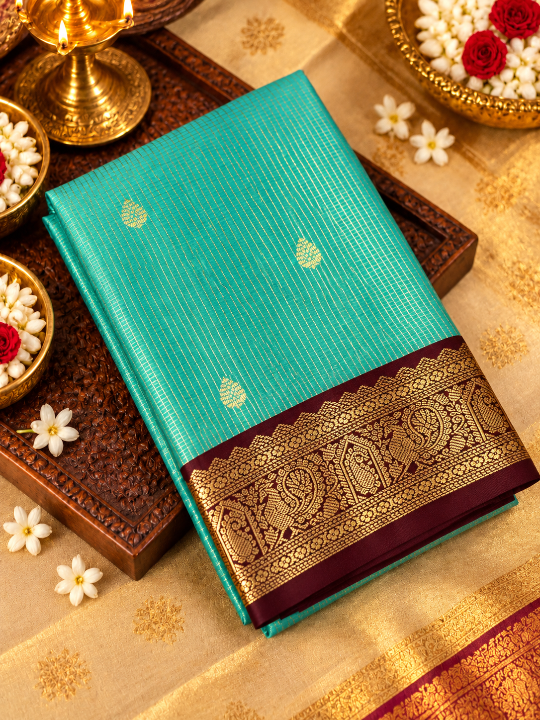 Premium Mini Kanchi Silk Saree - 902819