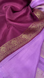 Pure Chinnon Saree✨