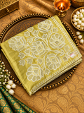 Premium Soft Organza Saree With Embroidery - 902677