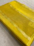 Pure Chinnon Saree- 902217 Yellow