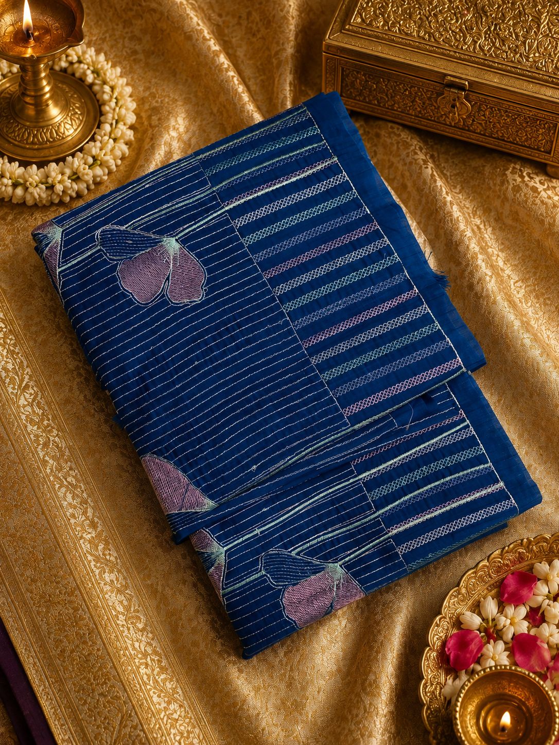Premium Butter Silk Saree🔵